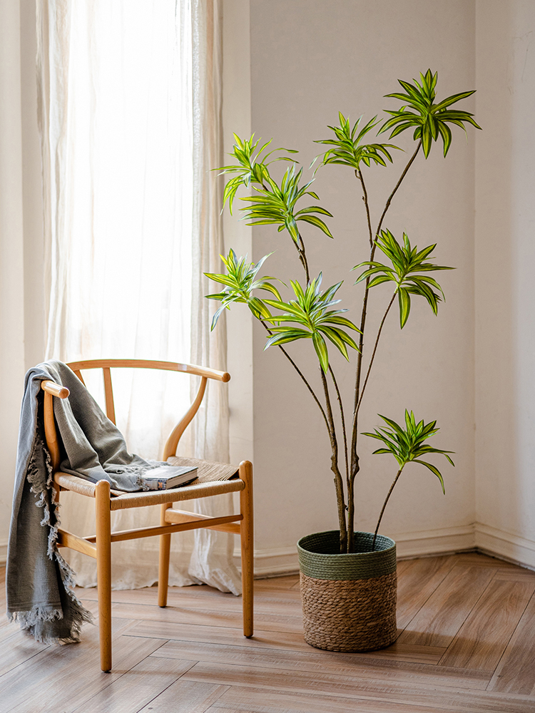 仿真百合竹假绿植树盆栽轻奢装饰摆件高端仿生植物客厅办公室摆设-图1