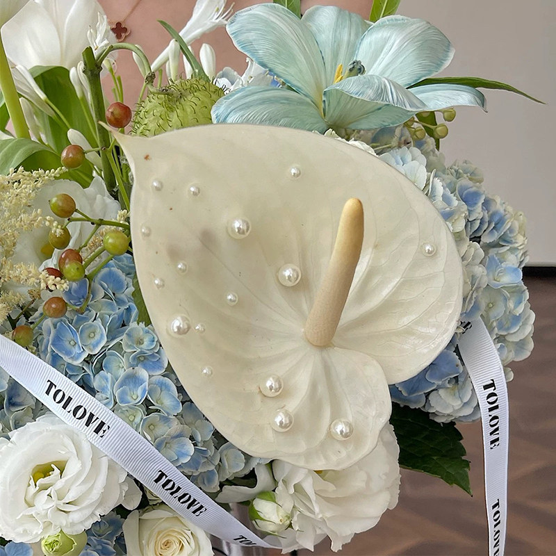 半圆珍珠胶贴手工diy鲜花装饰点缀配饰花艺造型平底贴面花束饰品,淘宝优惠券,粉丝福利购,淘宝优惠卷