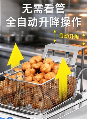 巴尔赫商用净化电炸机一键升降