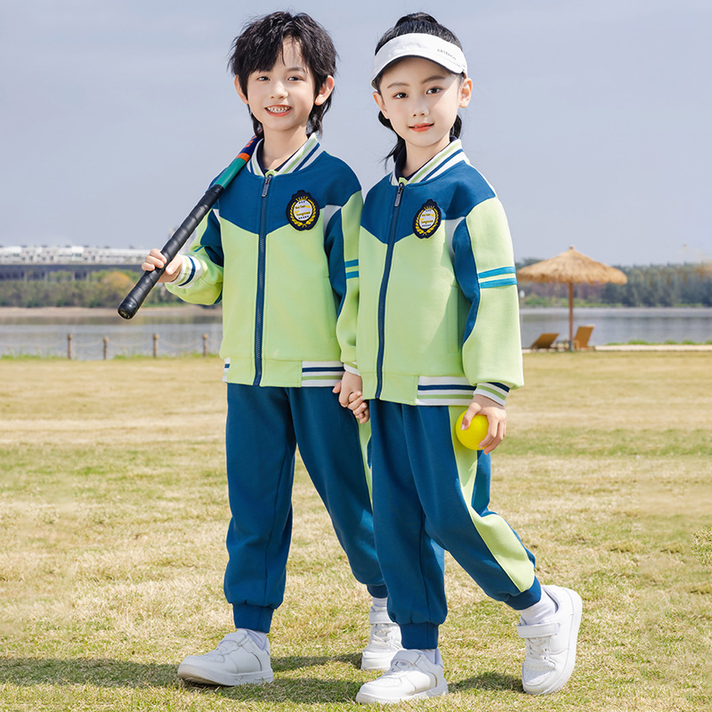 春秋夏季儿童棒球服套装学院风三四件套小学生校服班服幼儿园园服