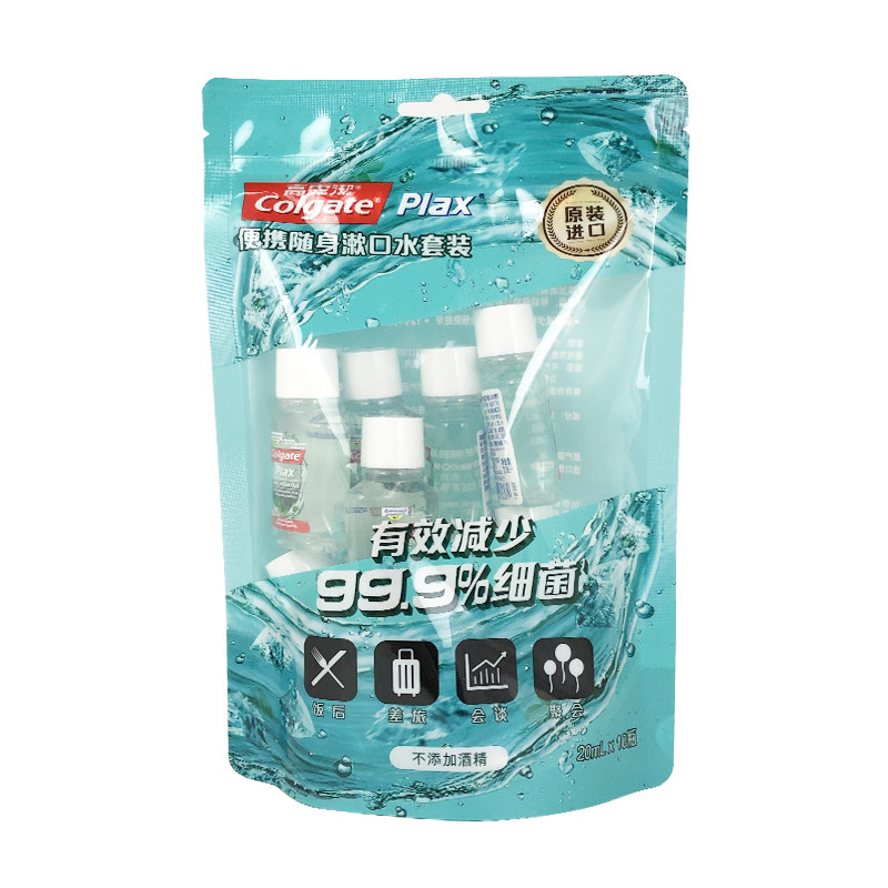 高露洁漱口水竹炭薄荷便携装20ml*10瓶0酒精减菌清新口气官方正品,淘宝优惠券,粉丝福利购,淘宝优惠卷