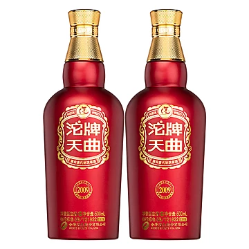 沱牌2009天曲52度500ml*2瓶