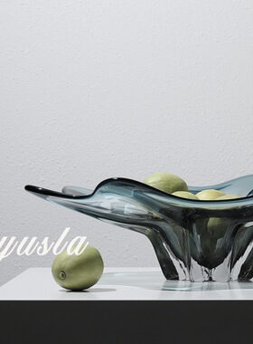 简约现代轻奢艺术家居客厅餐桌面水果盘收纳盘摆件样板间软装饰品