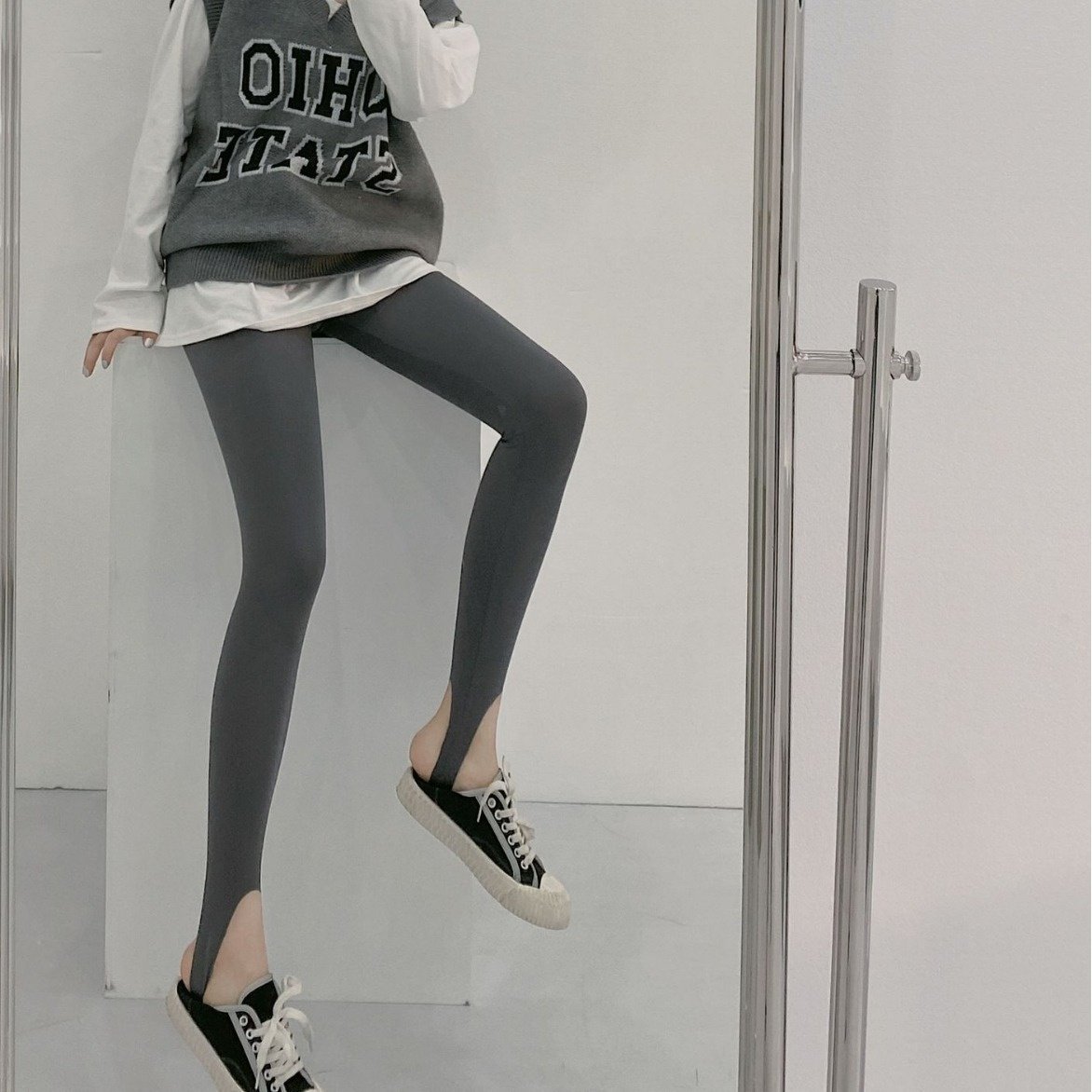 2023秋季薄款韩版打底裤女外穿高腰紧身踩脚裤高弹力裤子,淘宝优惠券,粉丝福利购,淘宝优惠卷