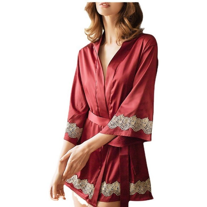 亚马逊新款睡衣仿真丝家居服女士内衣睡裙ebay货源欧美的厂家,淘宝优惠券,粉丝福利购,淘宝优惠卷