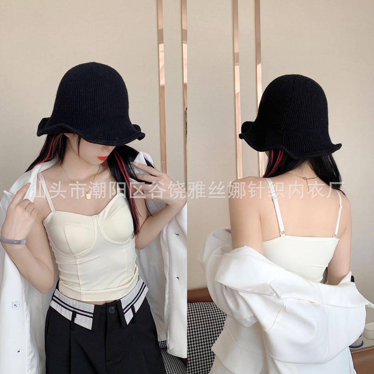 秋冬品直播爆款保暖吊带女士背心内搭美背文胸一体式长款修身磨毛,淘宝优惠券,粉丝福利购,淘宝优惠卷