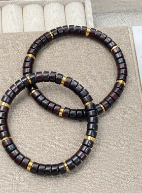 新中式小叶紫檀手串算盘珠佛珠