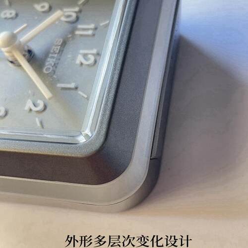 SEIKO日本精工钟表床头静音简约创意闹钟台钟家用网红学生QHE182 - 图1