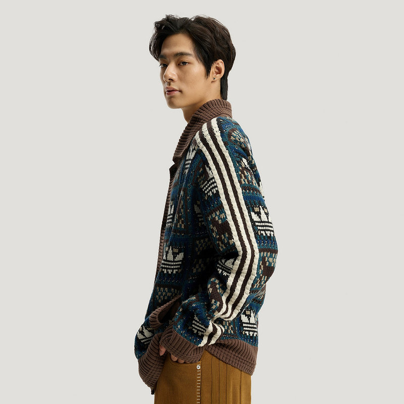 阿迪达斯三叶草何与同款马年毛衣男女慵懒风宽松开衫针织 KT0715,淘宝优惠券,粉丝福利购,淘宝优惠卷