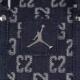 ຖົງບ່າ Jordan Nike ຜູ້ຊາຍ ຖົງແມ່ຍິງ ຖົງເຕັມພິມ retro denim ກິລາຖົງມື IZ8440-455