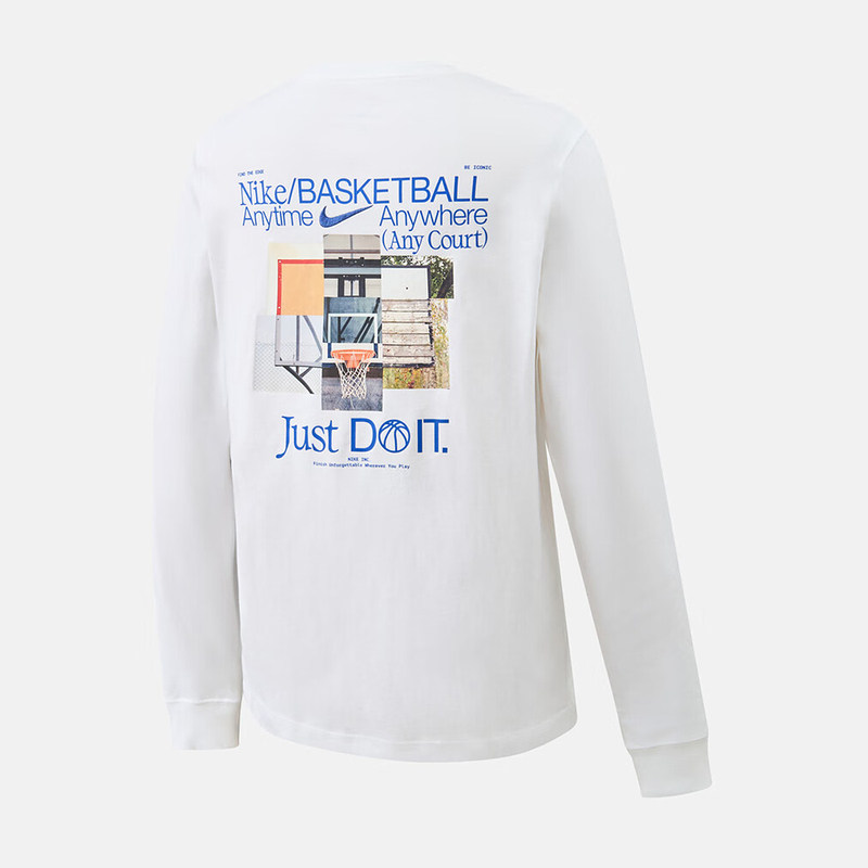 NIKE耐克男长袖T恤篮球训练上衣宽松圆领运动套头衫 HV1771-100,淘宝优惠券,粉丝福利购,淘宝优惠卷
