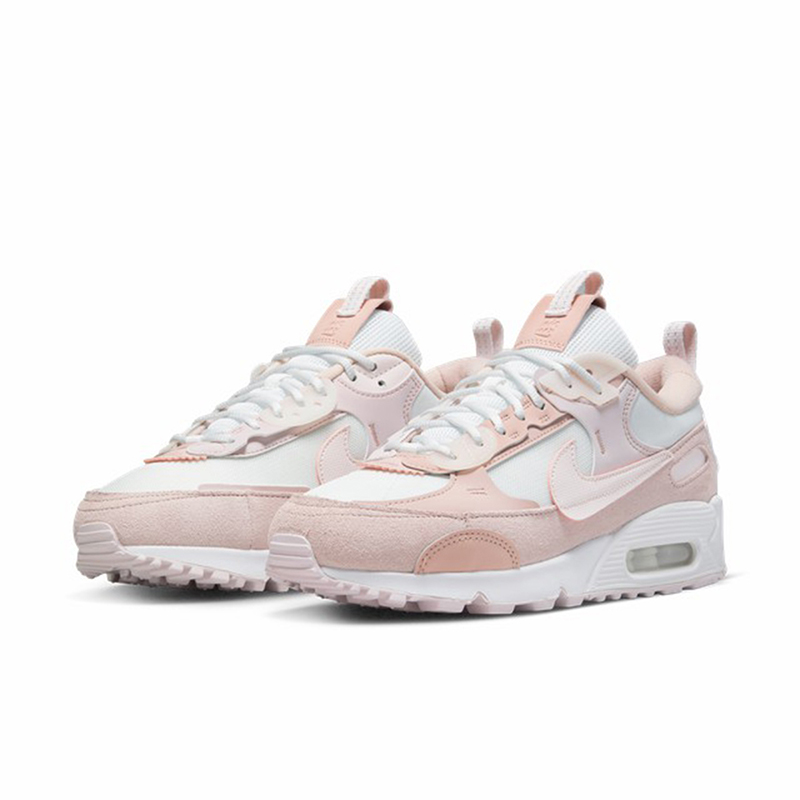 Nike耐克女鞋AIR MAX 90粉白气垫减震运动鞋透气跑步鞋DM9922-104