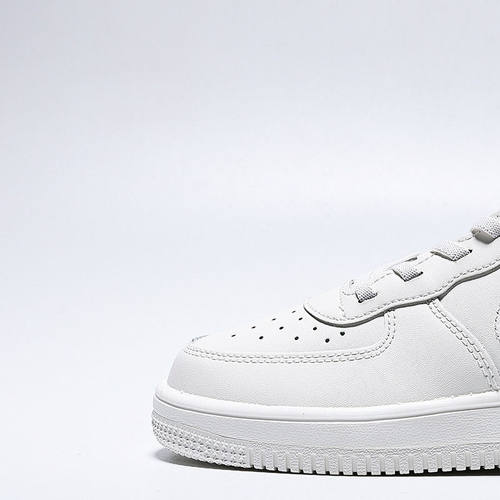 NIKE耐克小童鞋FORCE 1 LOW银勾复古板鞋休闲鞋运动鞋IR0592-101 - 图1