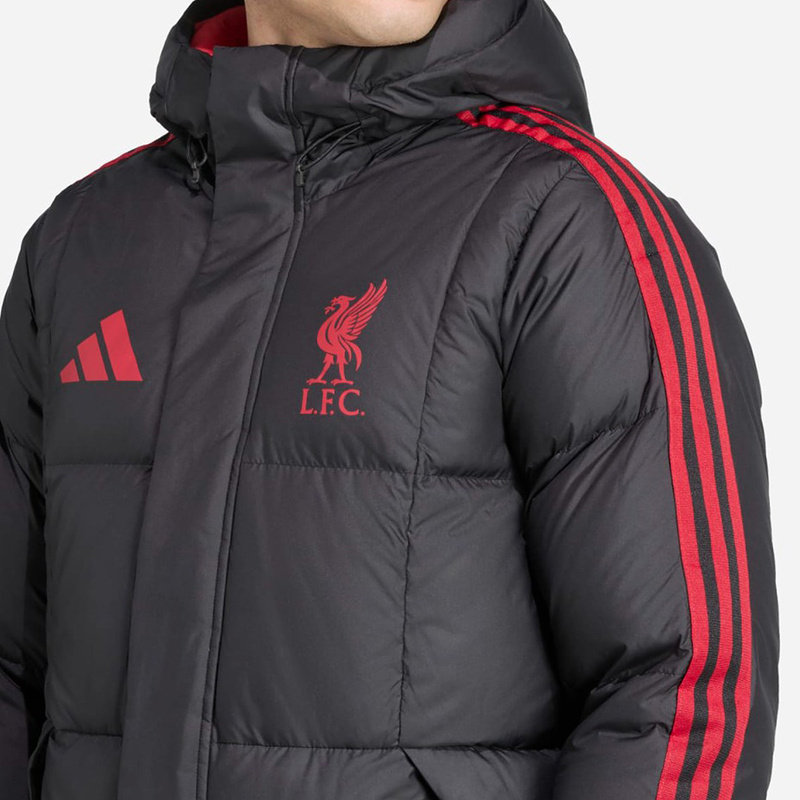 adidas阿迪达斯利物浦足球休闲文化连帽冬男子长款羽绒服 JW0966,淘宝优惠券,粉丝福利购,淘宝优惠卷