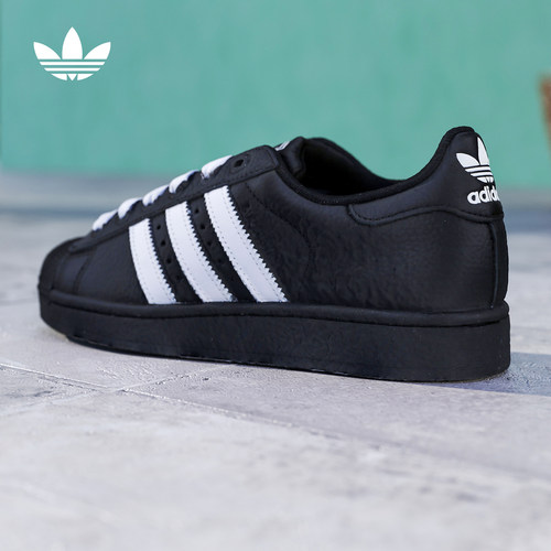 adidas阿迪达斯三叶草男女SUPERSTAR经典贝壳头板鞋运动鞋KK4474 - 图1