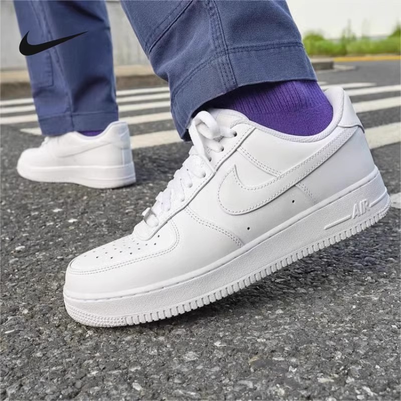 Nike耐克Air Force1空军一号纯白板鞋男女运动休闲鞋CW2288-111-图0