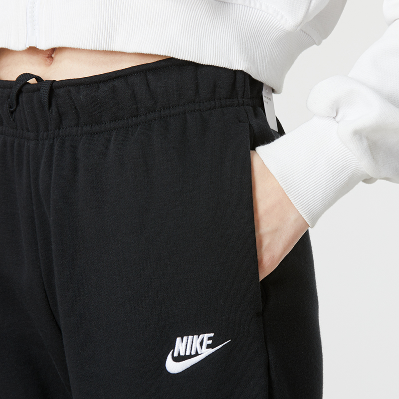 Nike耐克2024春秋款女子加绒保暖休闲运动束脚长裤DQ5192-010