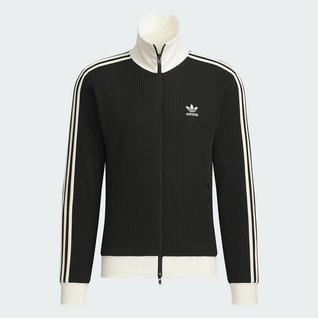 Adidas Adidas clover men and women retro waffle sports slim jacket thin coat JW0110