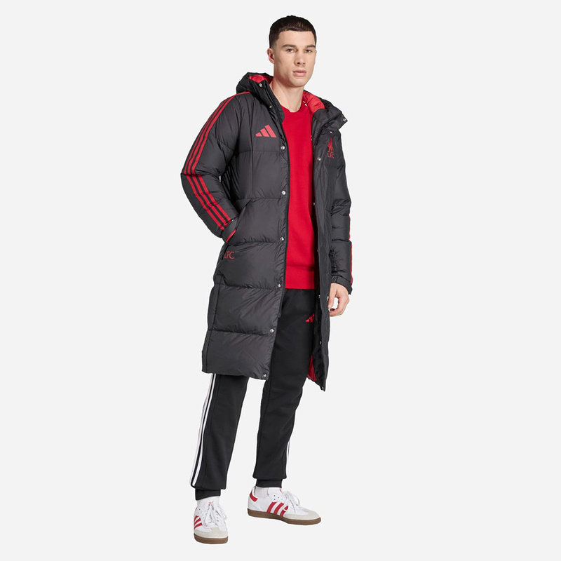 adidas阿迪达斯利物浦足球休闲文化连帽冬男子长款羽绒服 JW0966,淘宝优惠券,粉丝福利购,淘宝优惠卷