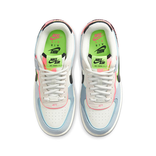 Nike耐克女鞋AF1空军一号解构双钩运动鞋休闲鞋板鞋CU8591-101 - 图1