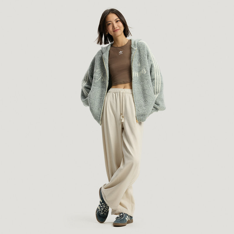 阿迪达斯三叶草新年款外套26新款男女针织绒面运动连帽夹克KT0717,淘宝优惠券,粉丝福利购,淘宝优惠卷