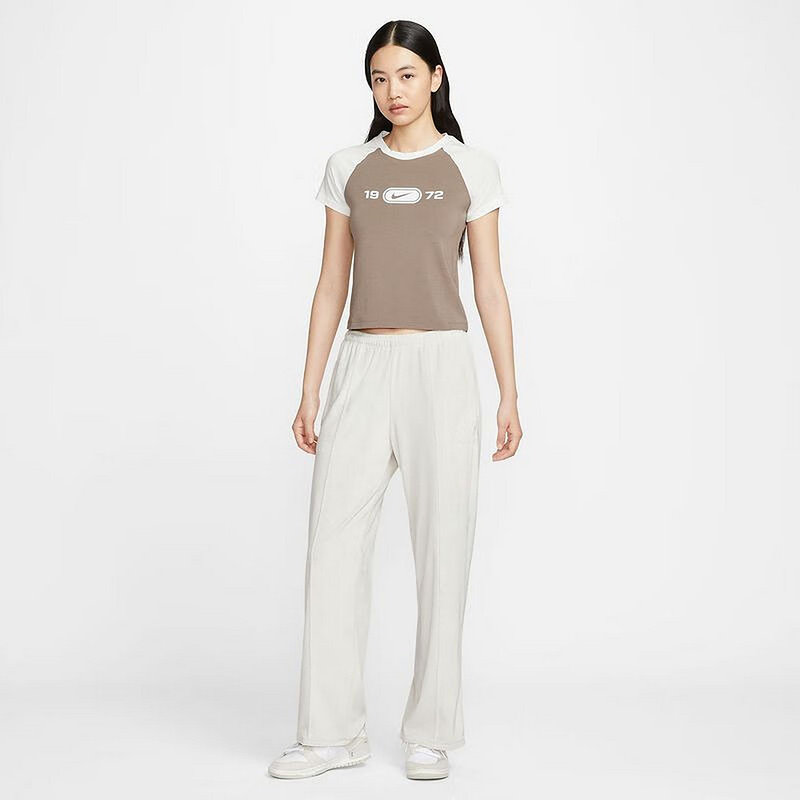 耐克女短袖秋季新款休闲复古拼接撞色数字印花运动T恤HV4993-134,淘宝优惠券,粉丝福利购,淘宝优惠卷