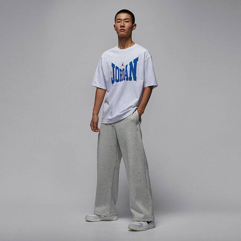 Jordan耐克男裤OVERSIZE风冬加绒宽松直筒长裤黑色卫裤IB7239-050 - 图3
