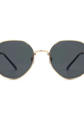 Polygon Metal Sunglasses Vintage Frame For Women Sunglasses