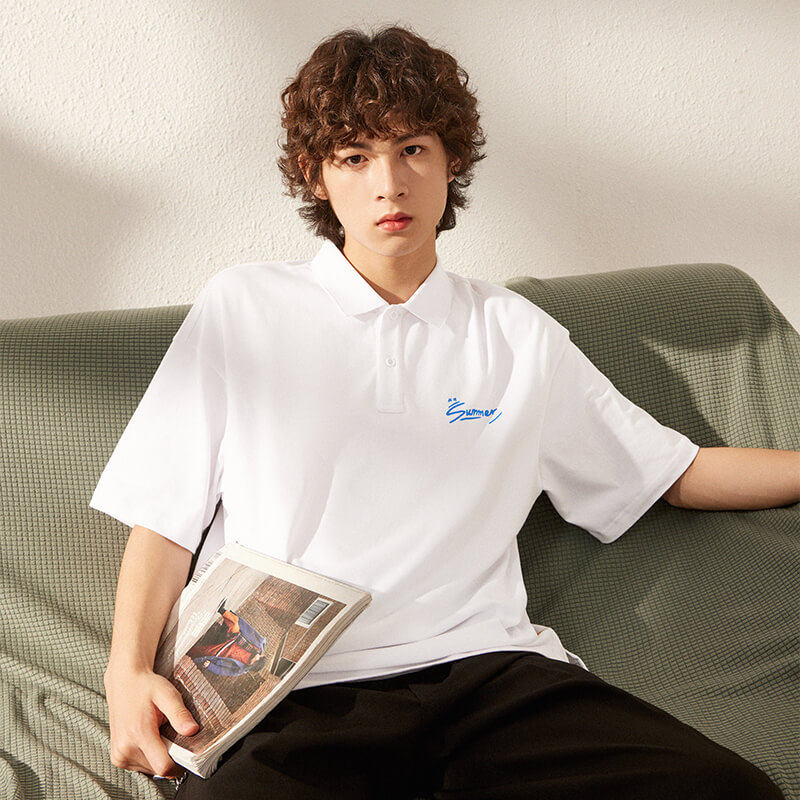 a21夏季男装2021新款宽松潮polo衫 a21Polo衫