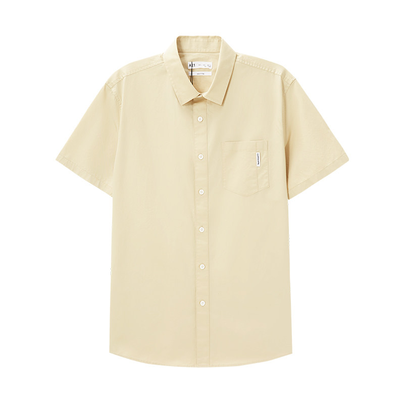 a21男装翻领短袖2022夏季纯棉衬衣 a21衬衫