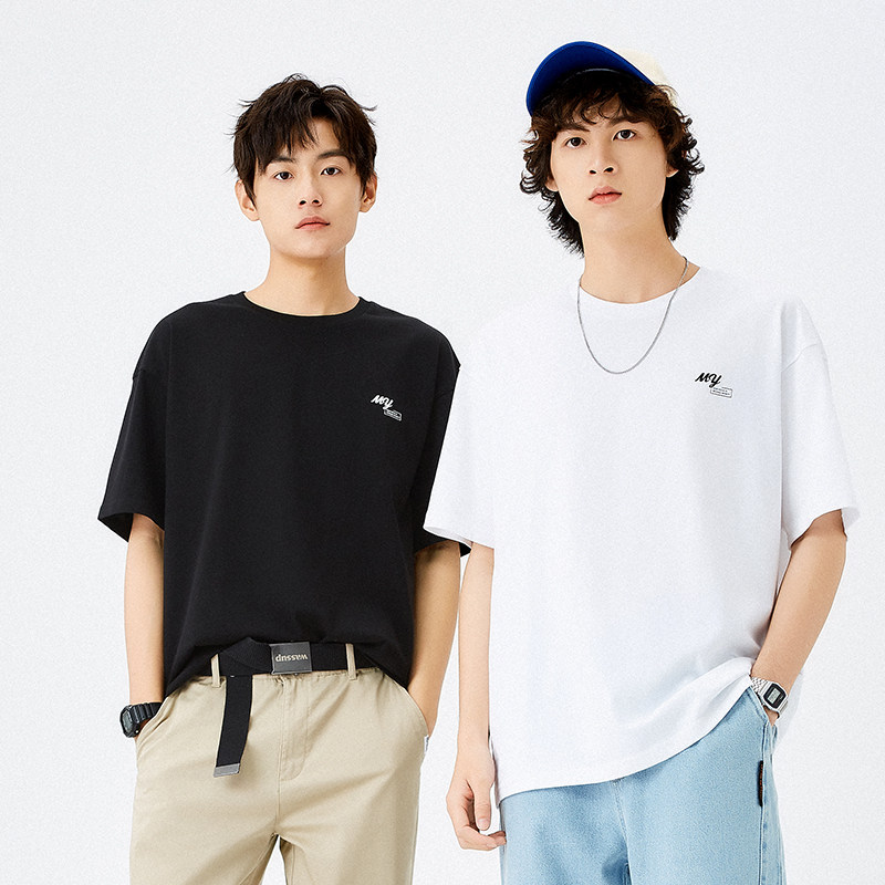 a21男装宽松落肩短袖2022夏季t恤 a21T恤