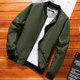 Spring and autumn men's jacket Korean pure color short trench coat trendy slim leisure youth coat men's baseball clothes