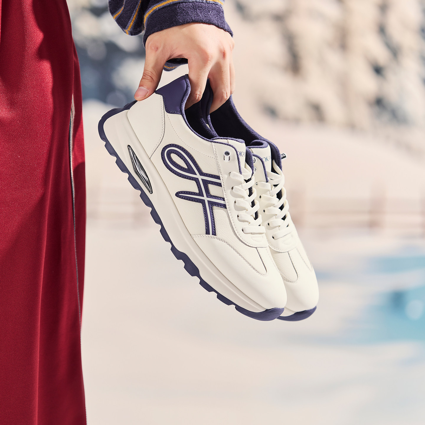 奥康 男鞋2025冬季加绒保暖德训鞋阿甘鞋舒适轻便休闲鞋门店发货,淘宝优惠券,粉丝福利购,淘宝优惠卷