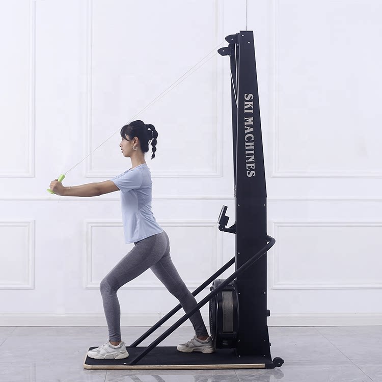 Wind resistance ski machine fan bicycle rowing machine fitness