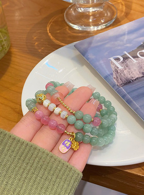 中式手链混合材质超仙女