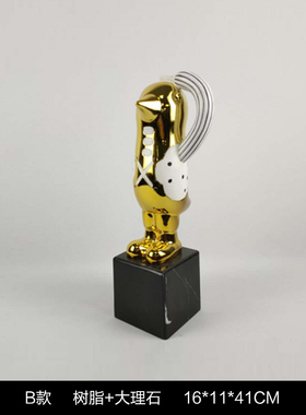 电视柜敬礼可爱风企鹅家居装饰