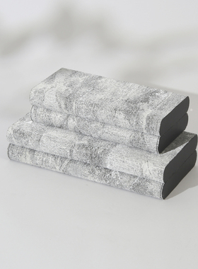 现代简约意大利进口金丝布胡桃木收纳盒托盘纸巾盒香薰组合装饰品