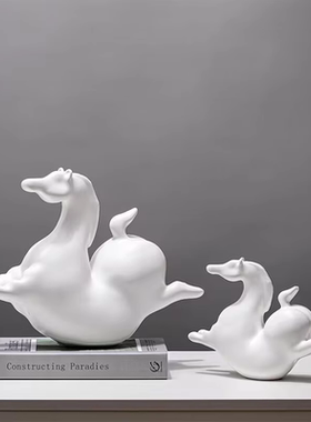 卡通儿童房树脂动物人物飞马摆件