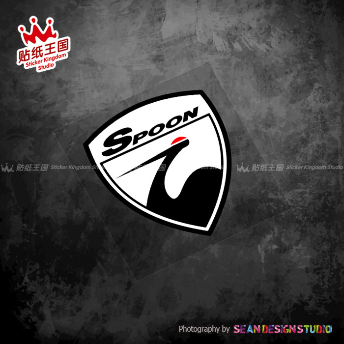 适用SPOON仙鹤TYPEONE环八JDM思域雅阁飞度GK5GR9日系改装反光贴 - 图2