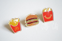 McDonalds McDonalds Meal Pin in North America Potato Fries Package Chest Pin Badger Pins 1 set