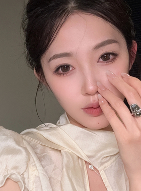 小众设计感夸张珍珠闪钻戒指