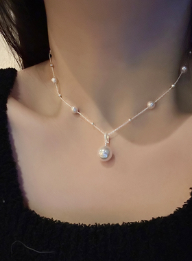 多种戴法~吊坠可摘的珍珠项链