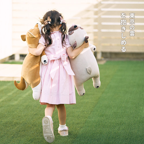 LIVHEART柴犬抱枕狗狗玩偶公仔毛绒玩具睡觉可爱狗娃娃生日礼物女 - 图3