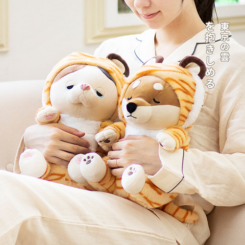 LIVHEART柴犬玩偶毛绒玩具可爱娃娃公仔睡觉抱枕女孩生日礼物 - 图3