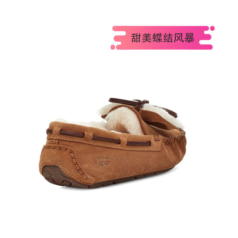 ugg2021秋冬便鞋双蝴蝶结款豆豆鞋 UGG乐福鞋（豆豆鞋）
