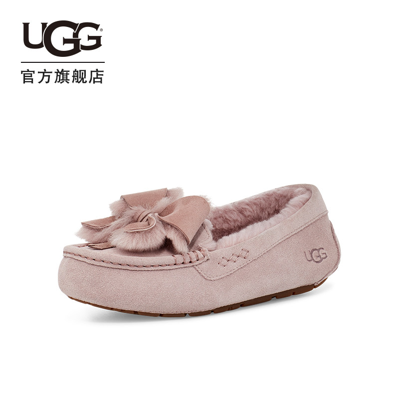 ugg2020春夏新款便鞋蝴蝶结豆豆鞋 UGG乐福鞋（豆豆鞋）