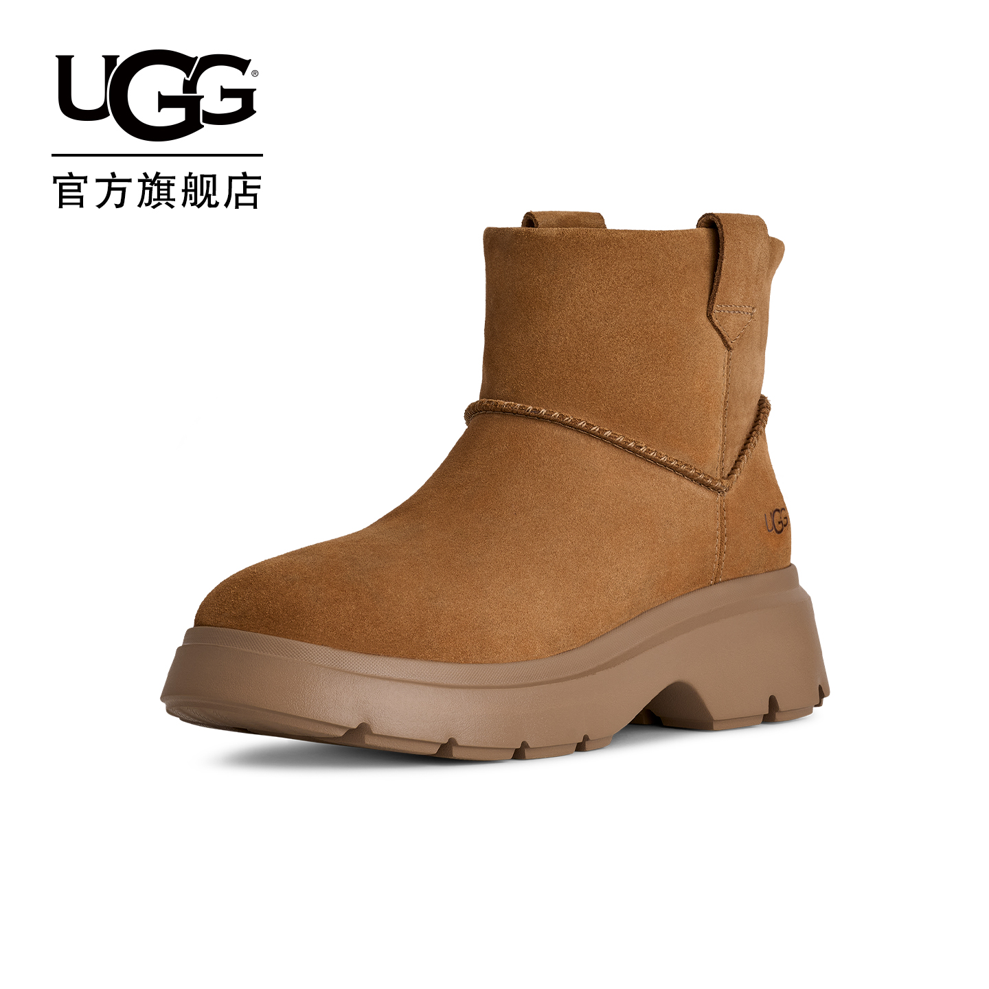 UGG秋季新款女士时尚舒适保暖平跟厚底休闲迷你靴切尔西靴1174516
