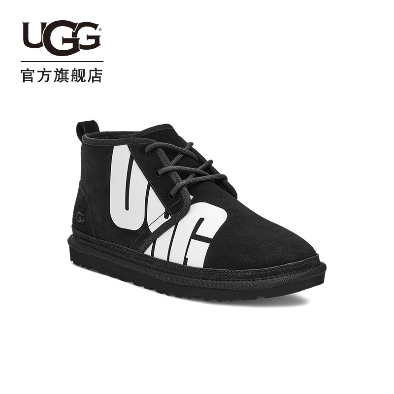 ugg2021秋冬新款男士经典logo短靴 UGG时尚雪地靴