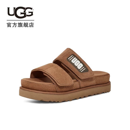 Летние комфортные угги, слайдеры на платформе на липучке, тапочки, 2022