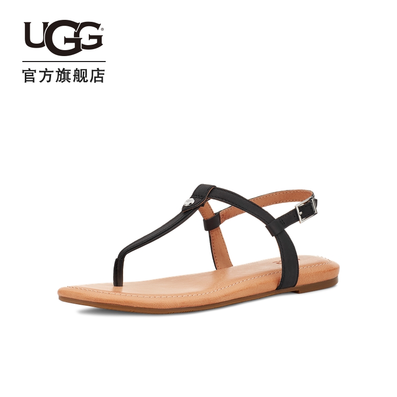 UGG2022春夏女士凉鞋可调节脚踝束带平底休闲时尚凉拖鞋 1119759